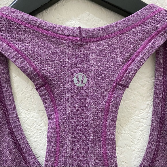 LULULEMON Run: Swiftly Tech Racerback Tank Heathered Tender Violet Size 6 - Picture 10 of 15
